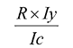 The indexation formula for calculating CIL rates: r multiplied by Iy over Ic.