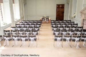 Photo of Great Hall Chair Sashes From Behind