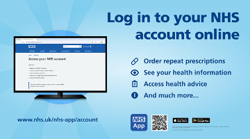 Log in to your NHS account online.